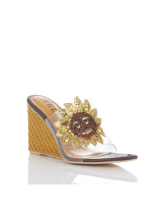 SUNNY FACE WEDGE SANDALS