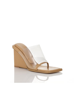 BARE WEDGE SANDALS