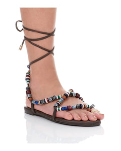 VISION QUEST LACE UP SANDALS