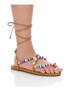 HOPPING LACE UP SANDALS