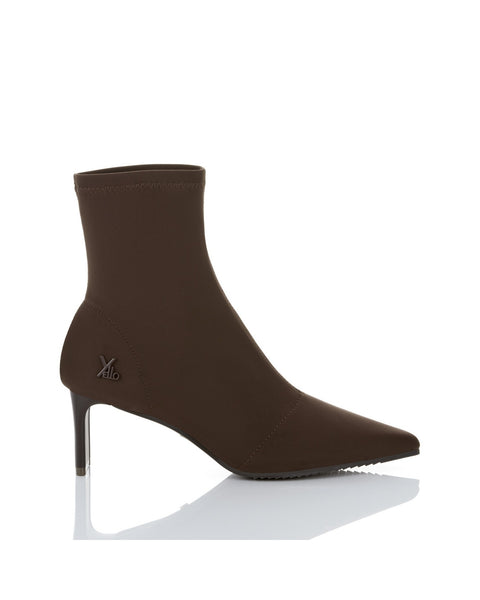 ESPRESSO LOW HEEL SHORT BOOTS