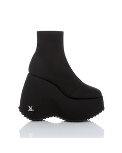 TOKYO BLACK PLATFORM SHORT BOOTS