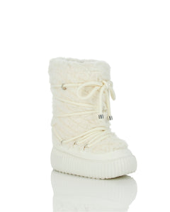 SNOWY FAUX FUR BOOTS