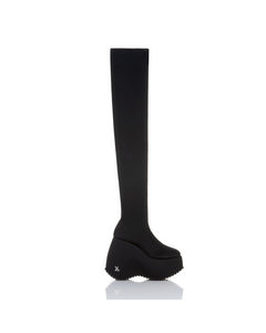 TOKYO BLACK PLATFORM LONG BOOTS