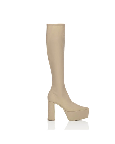 CREMA CHUNKY HEEL LONG BOOTS