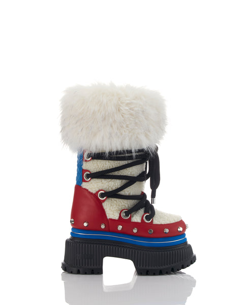 TRICOLOR SHORT BOOTS