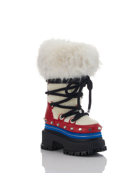 TRICOLOR SHORT BOOTS